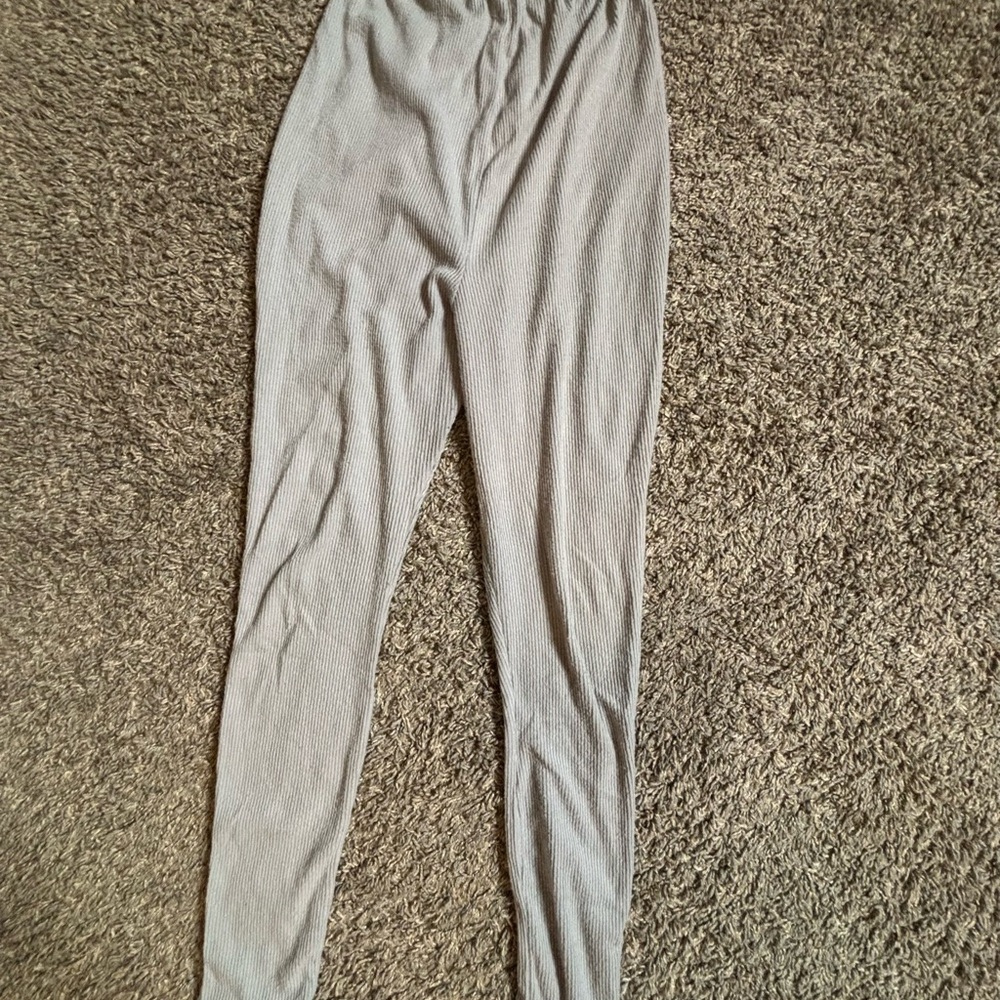 PrettyLittleThing Light Gray Knitwear Maternity Leggings